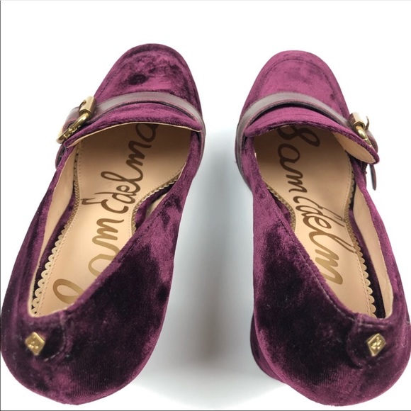 NWT Sam Edelman Wine Suede Loafer Heels SZ 6 - Picture 2 of 8